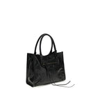 Schwarze Lammleder Schultertasche Ovis Aries Aries