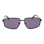 Schwarze Sonnenbrille aus Metall