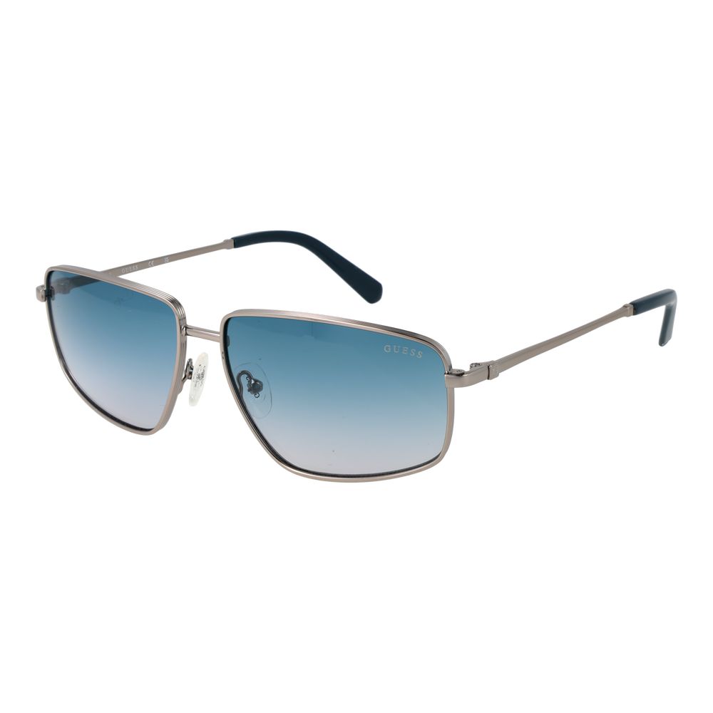 Sonnenbrille aus silbernem Metall