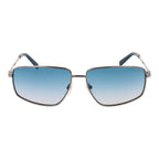 Sonnenbrille aus silbernem Metall