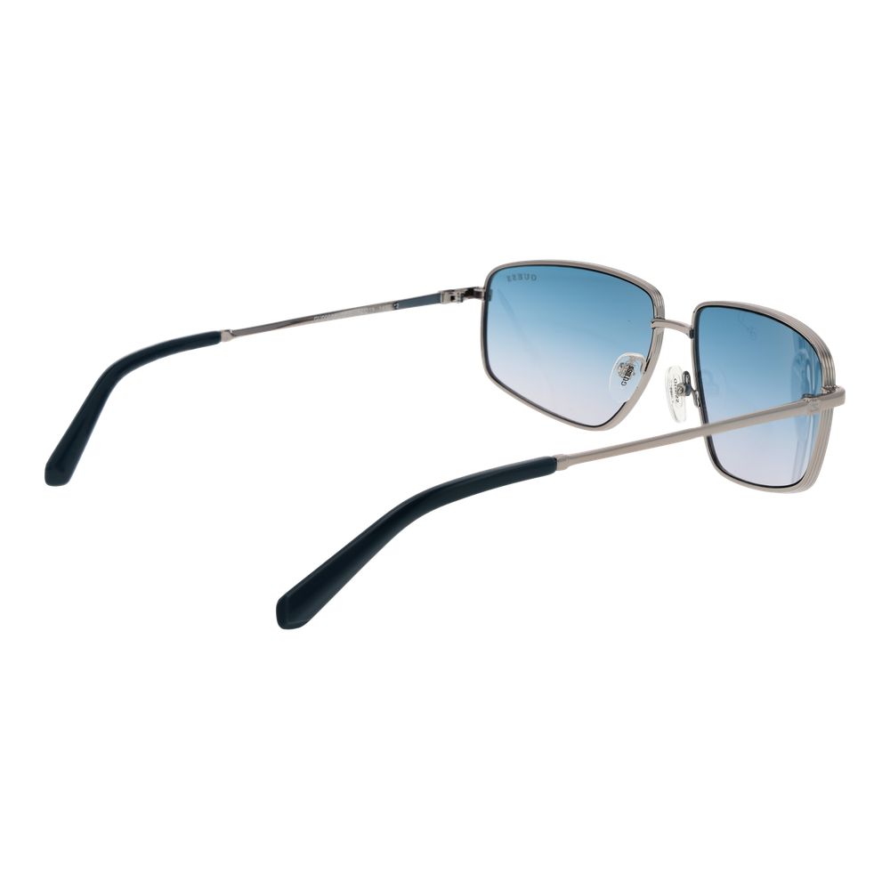 Sonnenbrille aus silbernem Metall