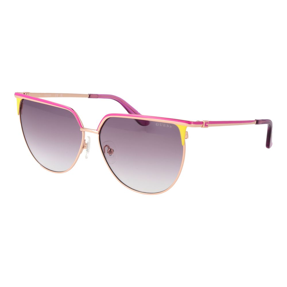 Sonnenbrille aus Roségold-Metall
