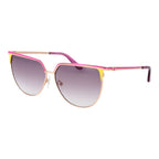 Sonnenbrille aus Roségold-Metall
