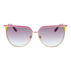 Sonnenbrille aus Roségold-Metall