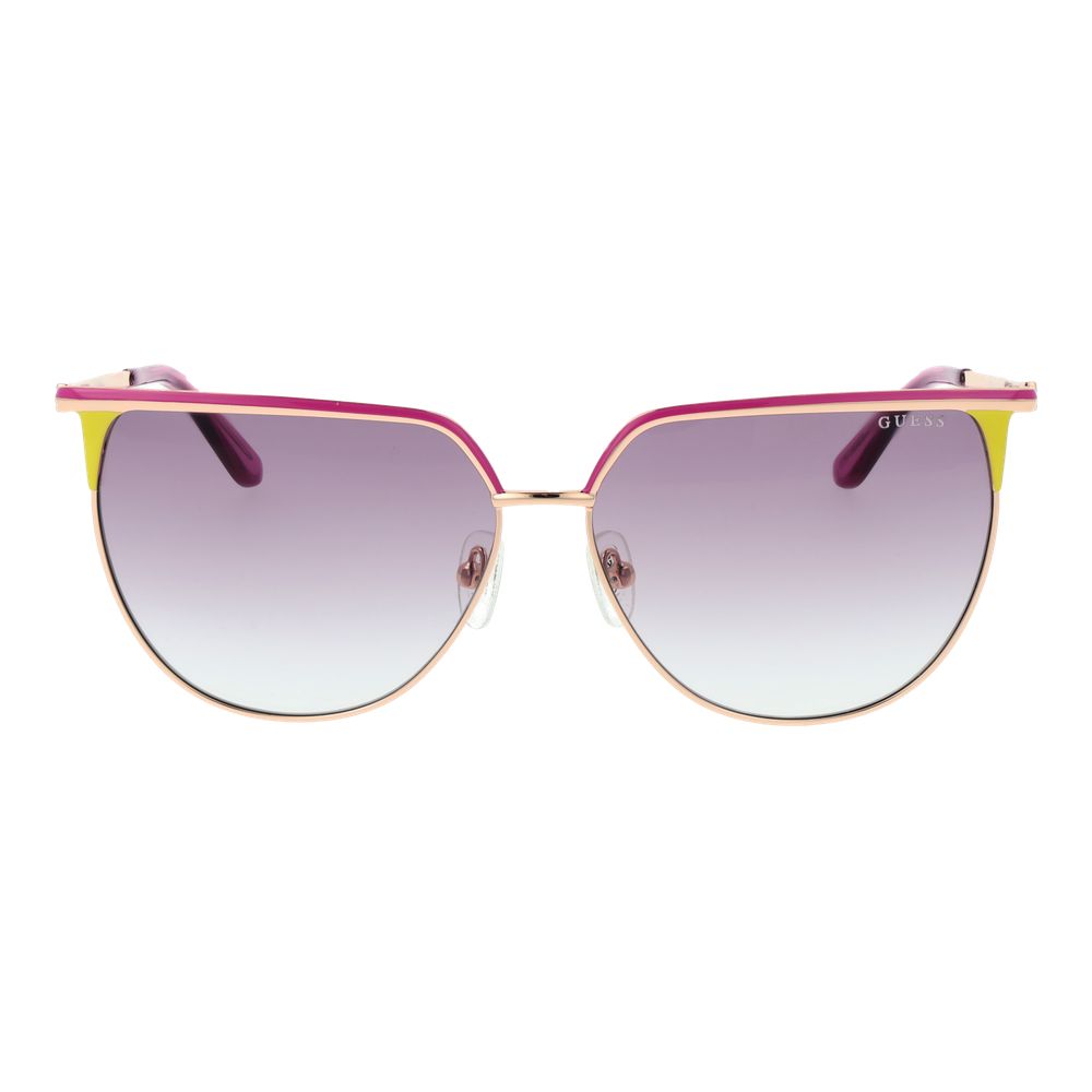 Sonnenbrille aus Roségold-Metall
