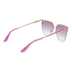 Sonnenbrille aus Roségold-Metall