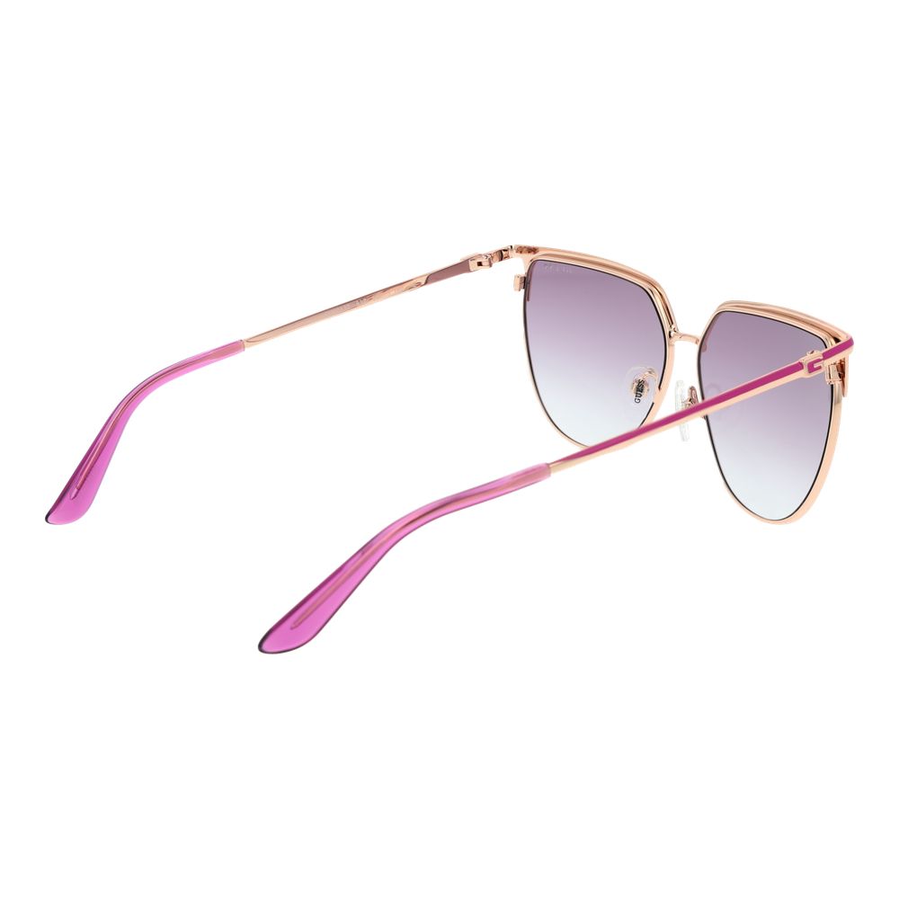 Sonnenbrille aus Roségold-Metall
