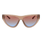 Beige Kunststoff-Sonnenbrille