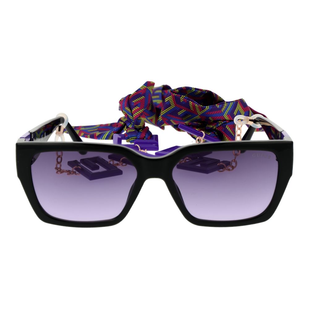 Schwarze Sonnenbrille aus Kunststoff Guess