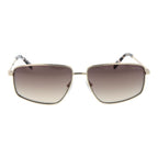 Sonnenbrille aus Goldmetall