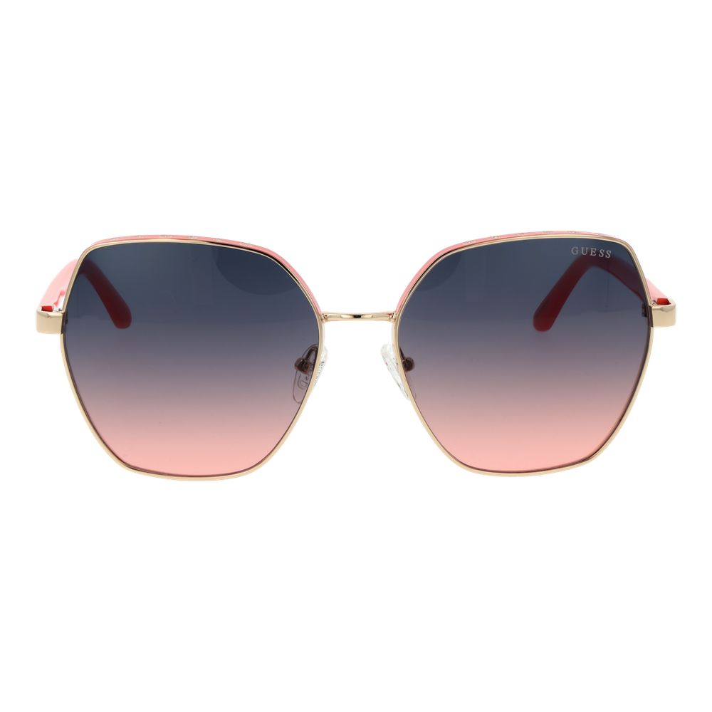 Sonnenbrille aus Goldmetall