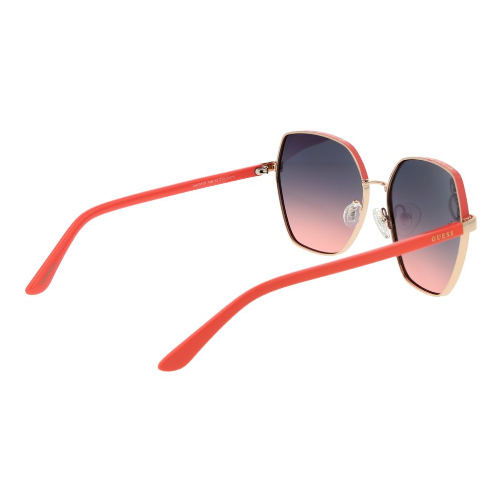 Sonnenbrille aus Goldmetall