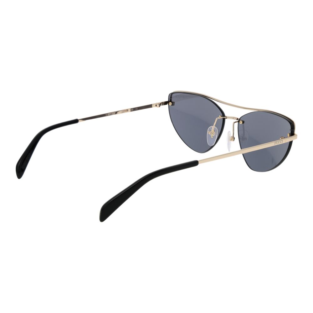 Goldfarbene Sonnenbrille aus Metall 1066389