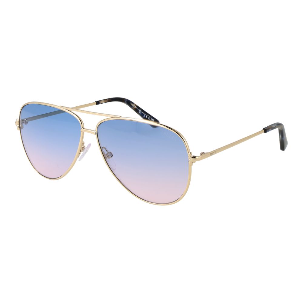 Goldfarbene Sonnenbrille aus Metall 1066391