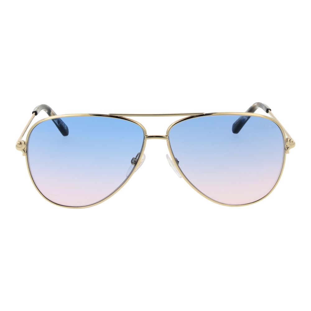 Goldfarbene Sonnenbrille aus Metall 1066391