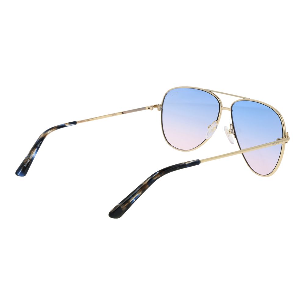 Goldfarbene Sonnenbrille aus Metall 1066391