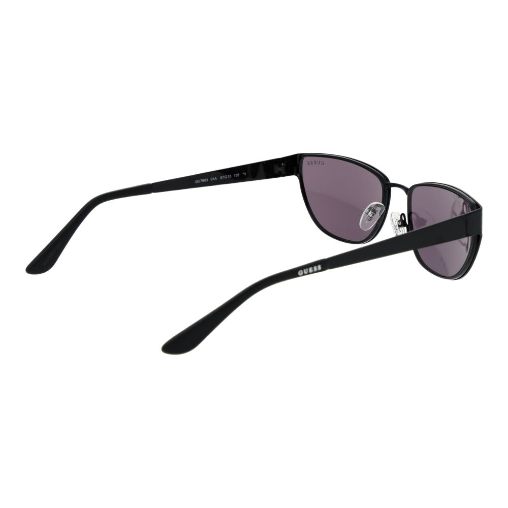Schwarze Sonnenbrille aus Metall Guess