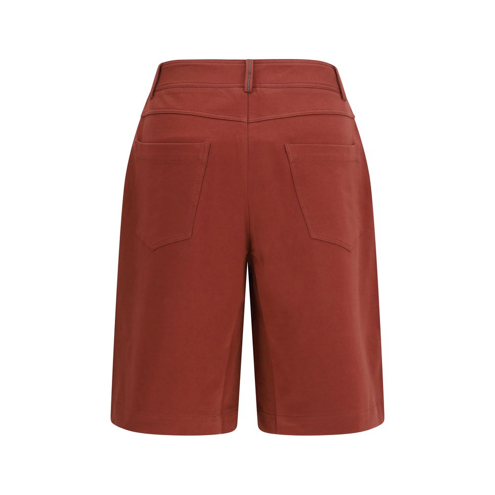 Mehrfarbige Baumwoll-Bermudashorts