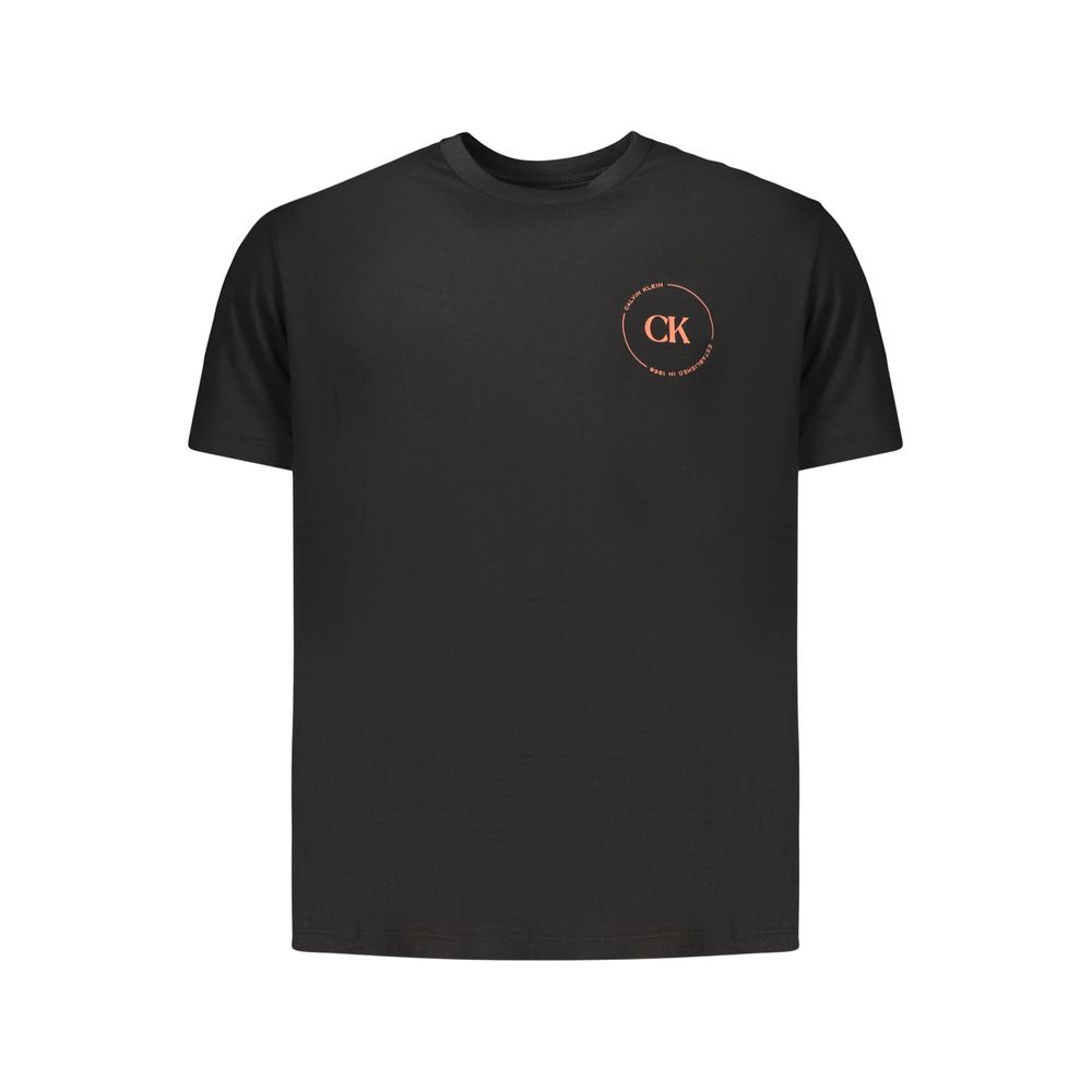Schwarzes Baumwoll-T-Shirt für Herren