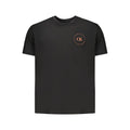 Schwarzes Baumwoll-T-Shirt für Herren