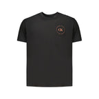 Schwarzes Baumwoll-T-Shirt für Herren