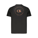 Schwarzes Baumwoll-T-Shirt für Herren