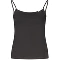 Schwarzes Baumwoll-Tanktop für Damen