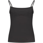 Schwarzes Baumwoll-Tanktop für Damen