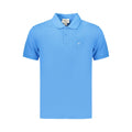 Azzurro Baumwoll-Poloshirt für Herren
