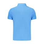 Azzurro Baumwoll-Poloshirt für Herren