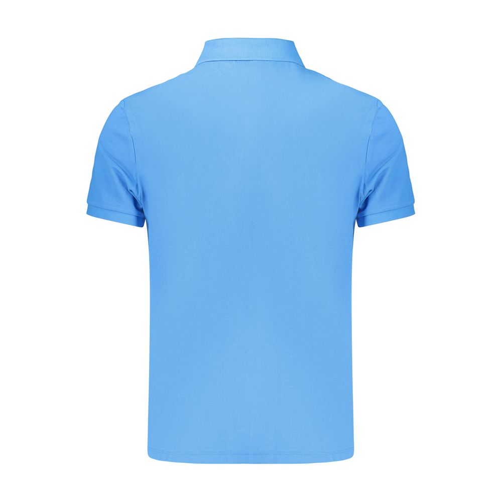 Azzurro Baumwoll-Poloshirt für Herren