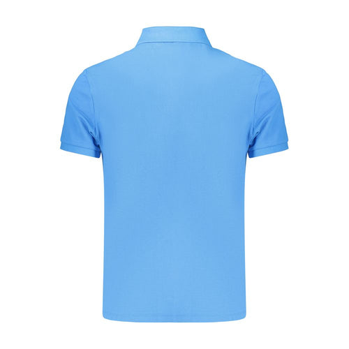 Azzurro Baumwoll-Poloshirt für Herren