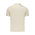 Beige Baumwoll-Herrenpoloshirt
