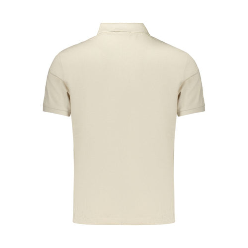 Beige Baumwoll-Herrenpoloshirt