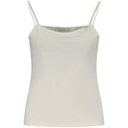 Weißes Baumwoll-Tanktop für Damen