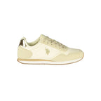 Damen-Sneaker aus beigem Polyurethan