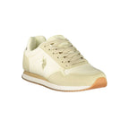 Damen-Sneaker aus beigem Polyurethan