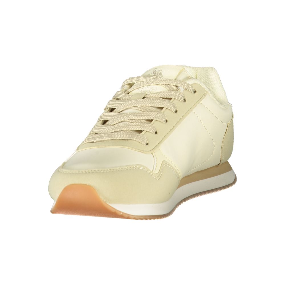 Damen-Sneaker aus beigem Polyurethan