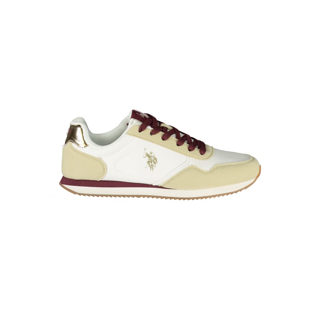 Weiße Sneaker aus Polyester
