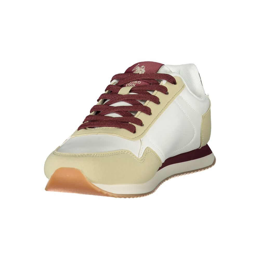Weiße Sneaker aus Polyester