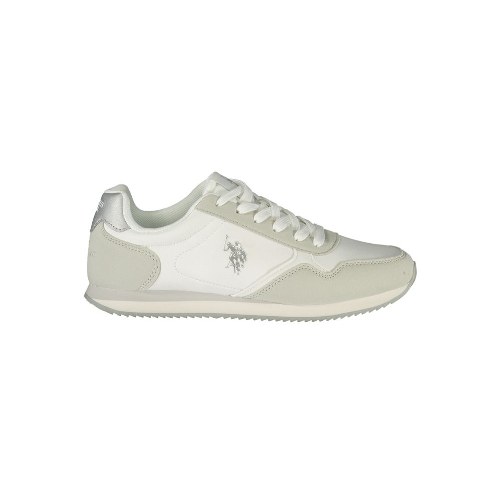 Weiße Sneaker aus Polyester