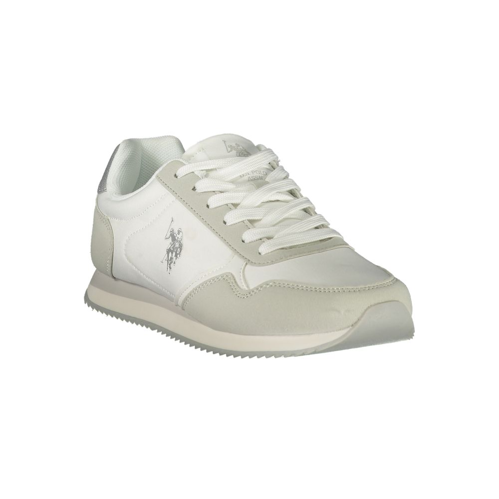 Weiße Sneaker aus Polyester