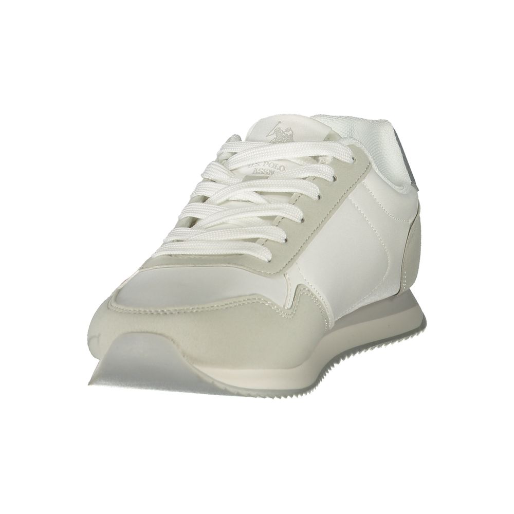 Weiße Sneaker aus Polyester