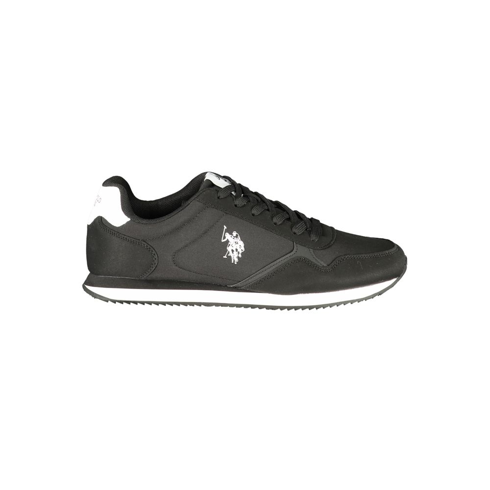 Schwarze Sportschuhe aus Polyester