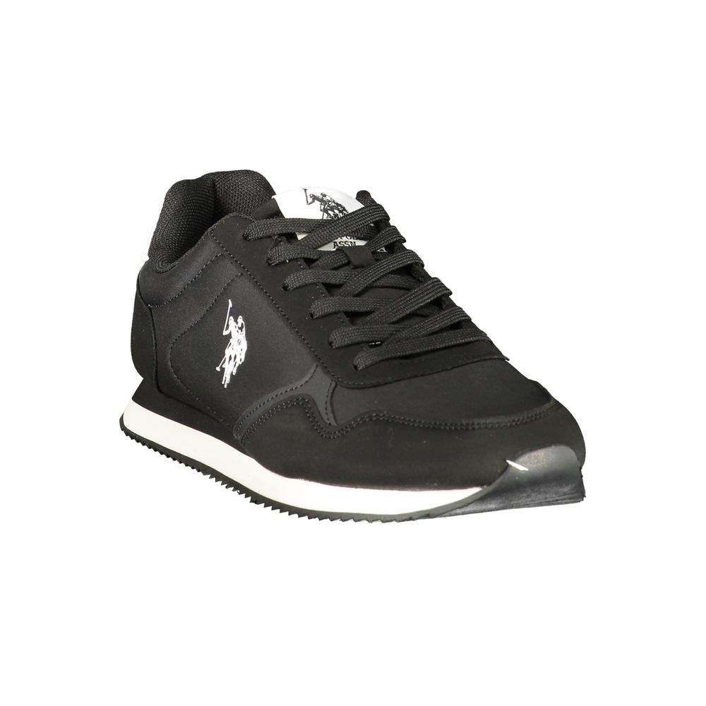 Schwarze Sportschuhe aus Polyester