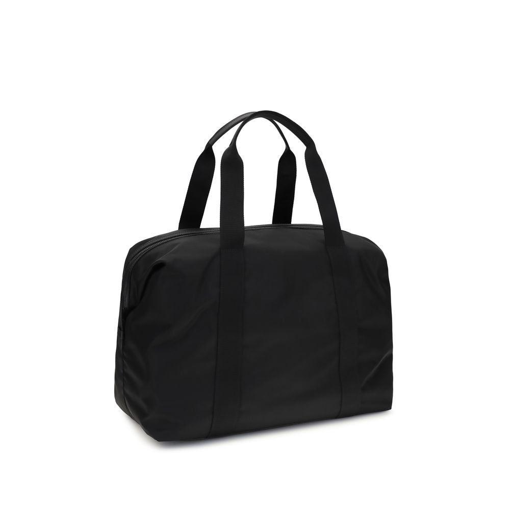 Schwarze Gepäck- und Reisetasche aus recyceltem Polyamid