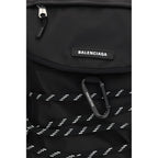 Schwarzer Nylon-Rucksack
