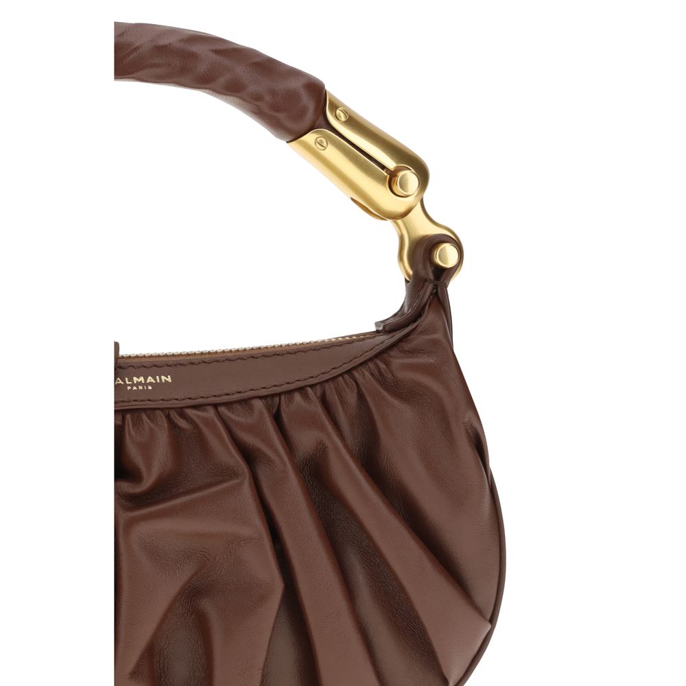 Braune Kalbsleder Bos Taurus Schultertasche