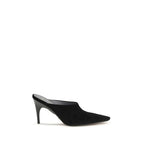 Schwarze Mules aus Wildleder