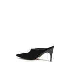 Schwarze Mules aus Wildleder